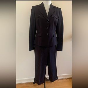 TAHARI Arthur Levine Womens 2 PC Suit Pants Bottom Blazer Jacket Size 6 Business
